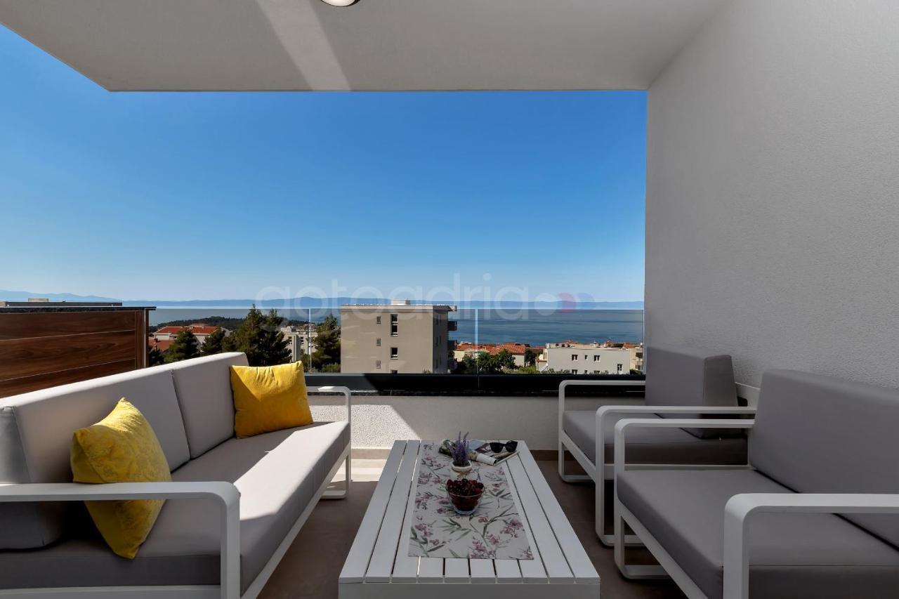 Luxury Seaview Apt Luki - Free Parking マカルスカ エクステリア 写真